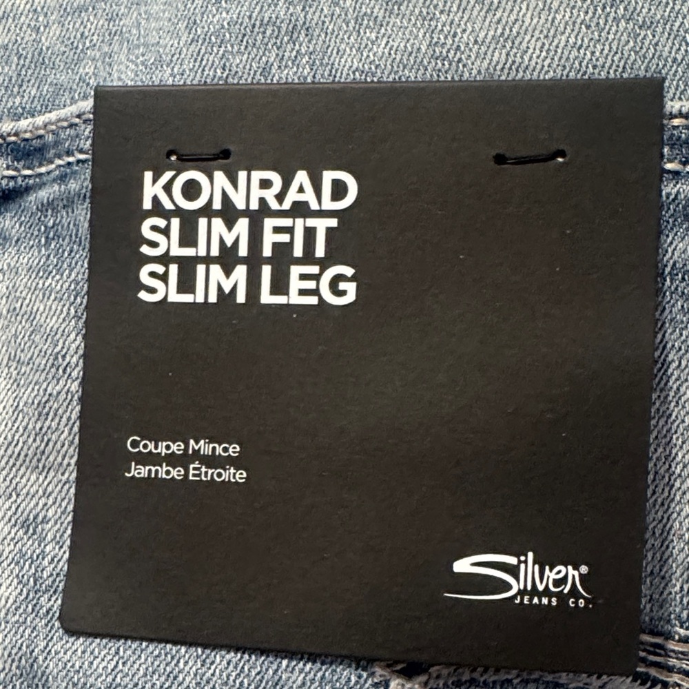 Silver Jeans Light Blue Slim Straight Men's Jeans - Picture 5 of 10
